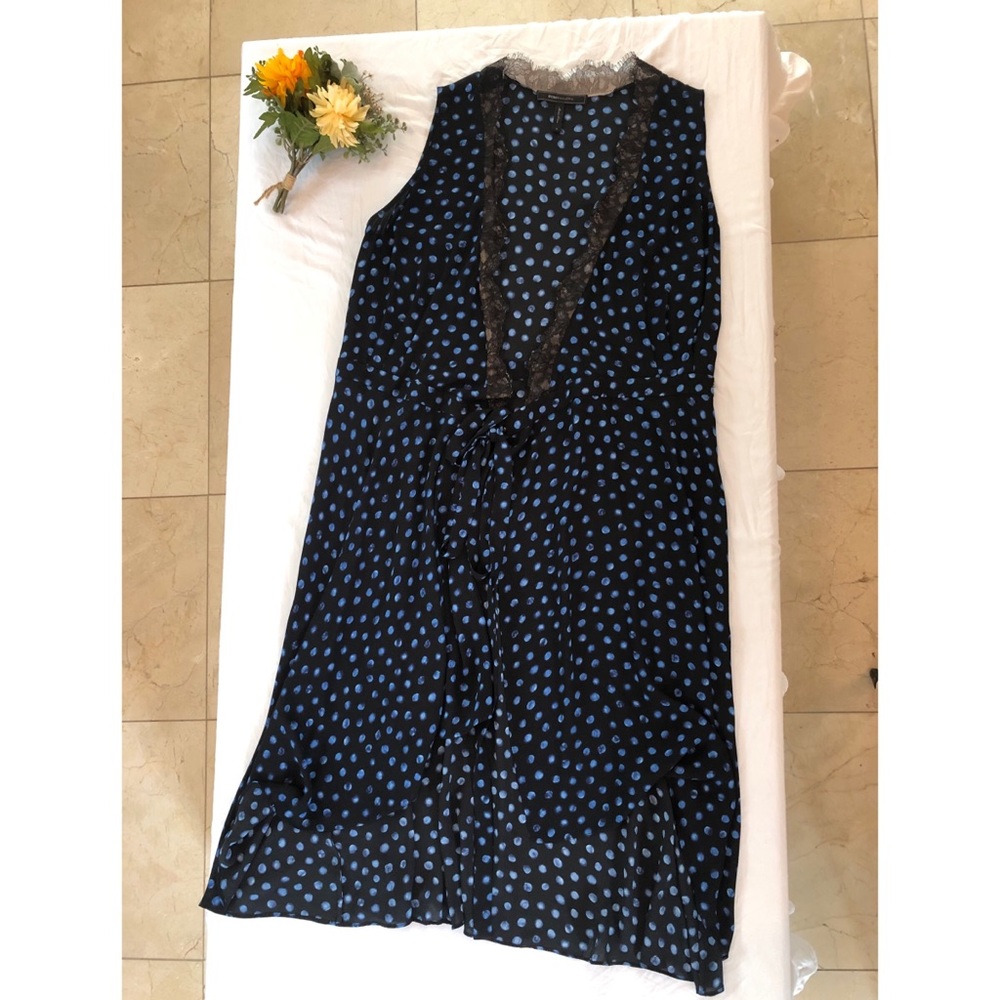 BCBGMaxAzria sheer tunic wrap dress - Picture 3 of 3